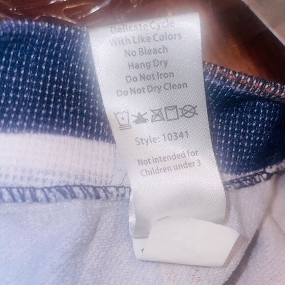 Weissman 10341 Adult Dance Size S Blue Stretch Leggings Distressed Jeggings - Picture 11 of 11